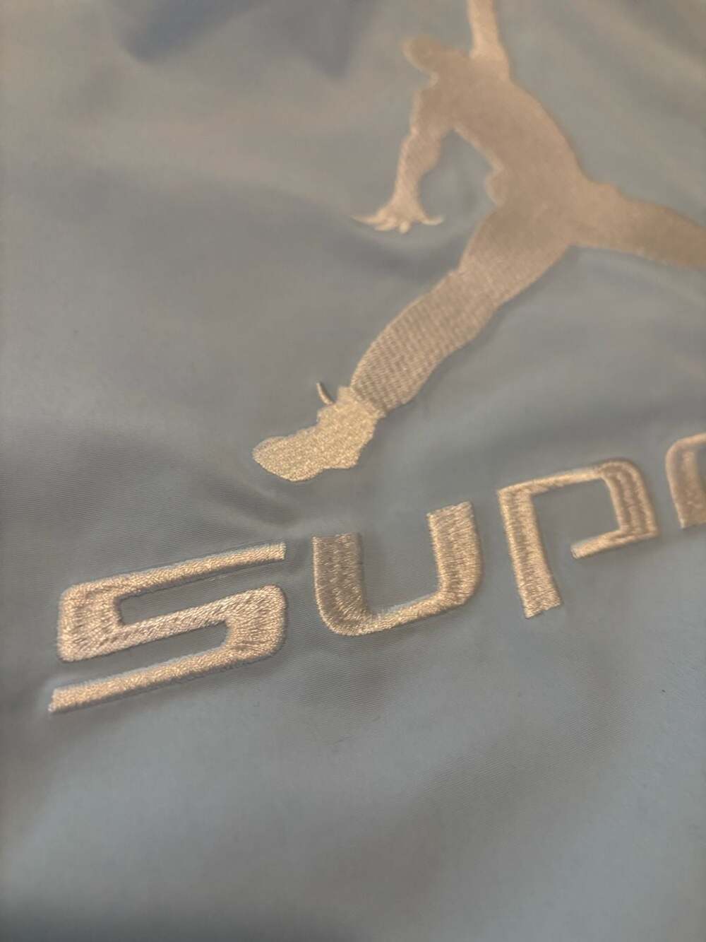 Supreme x Jordan Track Jacket White / Light Blue. NWT. Large - Picture 7 of 8